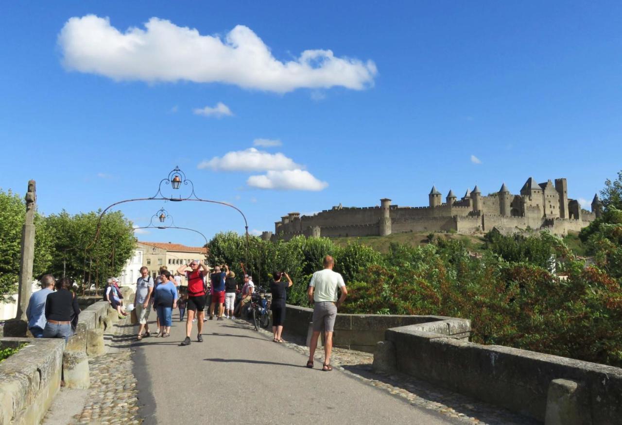 Tout Confort ! Calme, Climatisation, Parking Gratuit, Grande Terrasse, Ascenseur, Wifi Carcassonne Exteriör bild