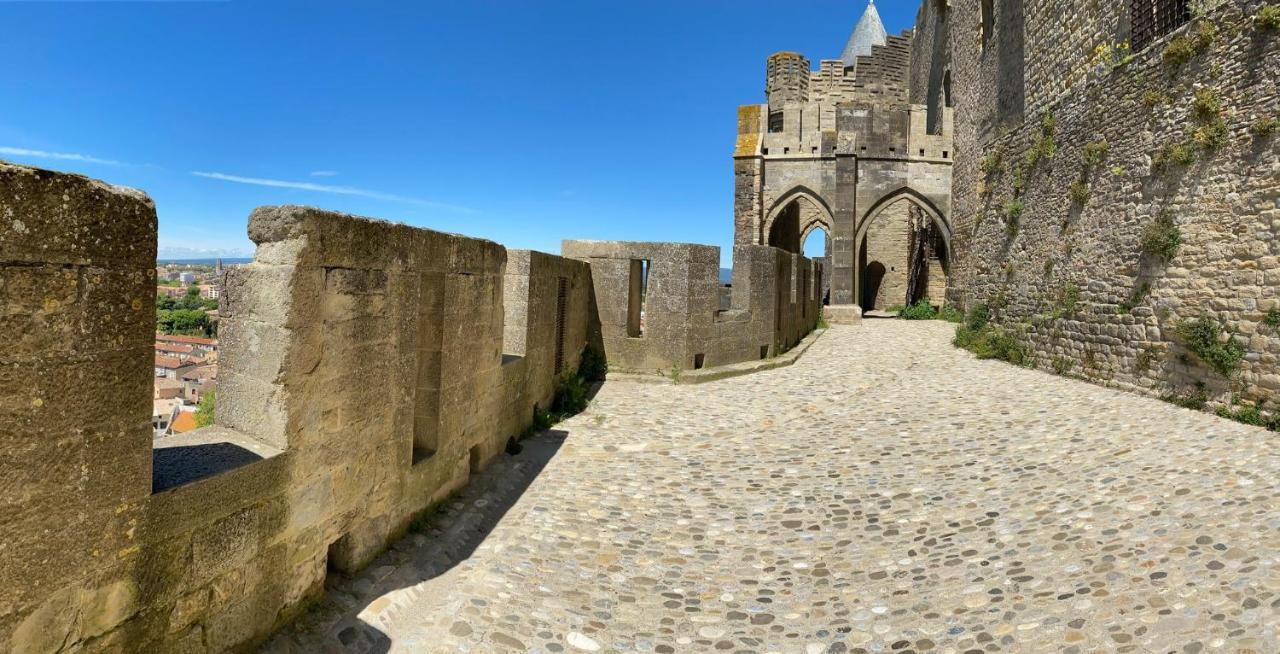 Tout Confort ! Calme, Climatisation, Parking Gratuit, Grande Terrasse, Ascenseur, Wifi Carcassonne Exteriör bild