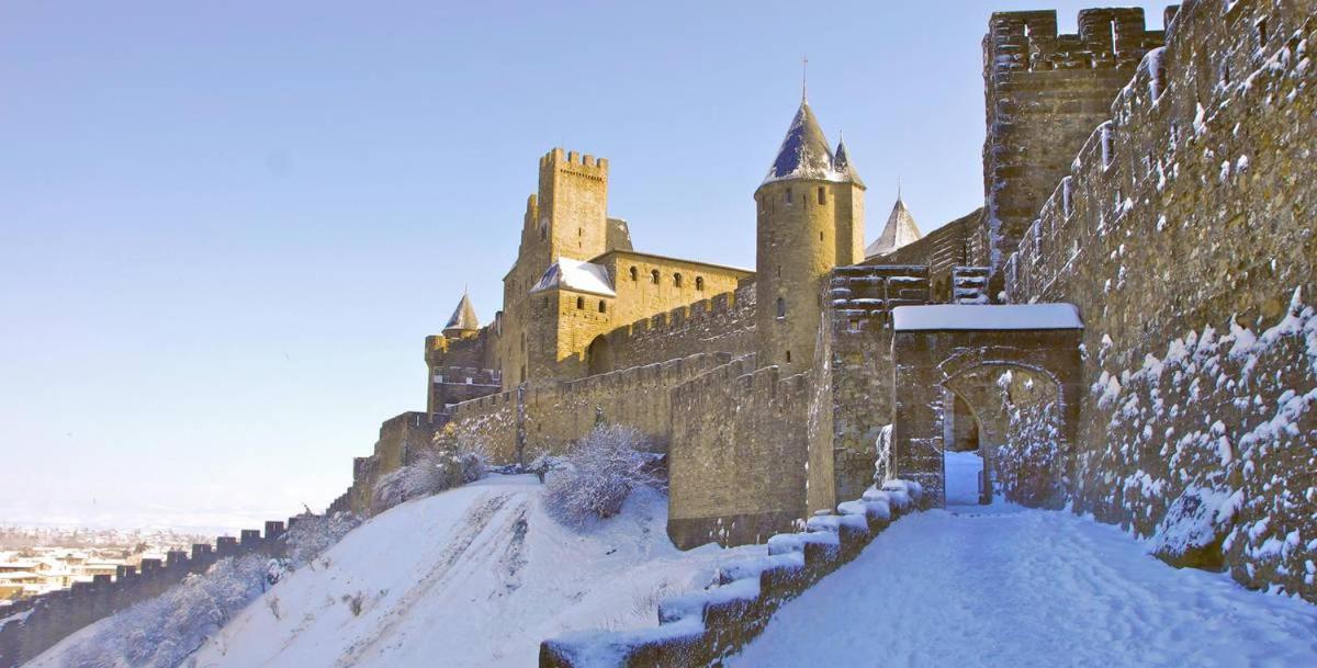 Tout Confort ! Calme, Climatisation, Parking Gratuit, Grande Terrasse, Ascenseur, Wifi Carcassonne Exteriör bild